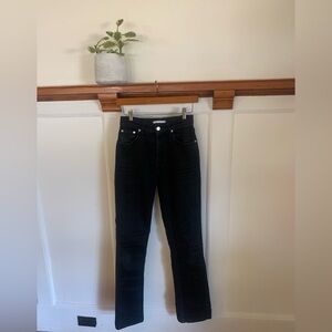 Helmut Lang Black Straight Leg Jeans